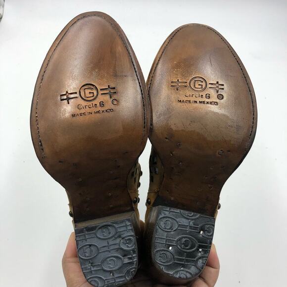 Circle G by Corral Womens Cut Out & Studs Ankle Booties Multicolor Size 8.5 M - Picture 5 of 9